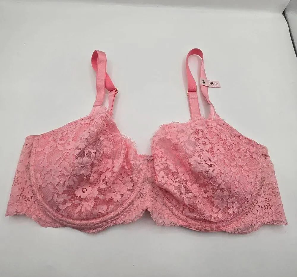 Victoria's Secret Wicked Unlined Lace Bra Size 40DD Balconette